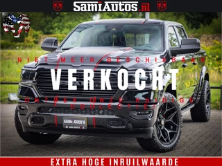 Dodge Ram 1500 GT EDITION | 5.7 V8 HEMI | VIRTUAL COCKPIT | HEAD-UP | ADAPTIVE CRUISE | 360 CAMERA | TRX PACK | Comfortabele Dubbele Cabine met Royale 5 Zitplaatsen | BPM vrij BPM vrij | Nu Leverbaar uit Voorraad | Voorraad Nr 2436