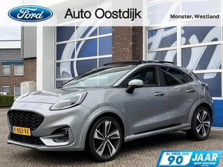 Ford Puma 1.0 EcoBoost Hybrid ST-Line X 125PK Afn. Trekhaak Panodak Winterpack Adaptieve Cruise Camera Navi 19'' Inch Velgen Full-LED Privacy Glass *Full Options*