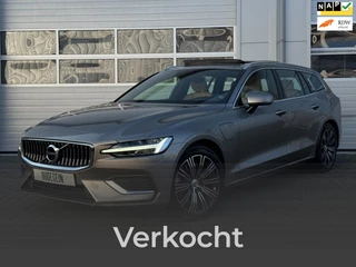 Volvo V60 2.0 T8 Hybride Twin Engine AWD Inscription / Pano / Dodehoek / Cognac / Garantie / Sfeer / Harman Kardon / Carplay /