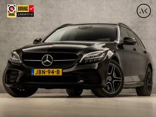 Mercedes-Benz C-Klasse Estate 300 e AMG Pack 320Pk Automaat (PANORAMADAK, APPLE CARPLAY, SFEERVERLICHTING, CAMERA, LEDER/ALCANTARA, SPORTSTOELEN, GETINT GLAS, ELEK ACHTERKLEP, CRUISE, NIEUWSTAAT)
