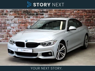 BMW 4 Serie Coupé 435i High Executive M Sport Pakket Automaat / Navigatie Professional / Schuif-/kanteldak / 19 Inch / M Sportremsysteem / Leder / Harman Kardon / Adaptief Onderstel / Xenon / Stoelverwarming / Parkeersensoren voor+achter / Shadow Line