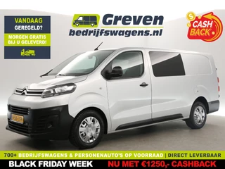 Citroën Jumpy 2.0 BlueHDI L3H1 | MARGE | DC | Airco | Trekh. | Carplay | Cruise | Navi | Parkeersens.