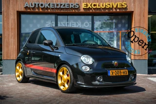Fiat 500 1.4 T-Jet Abarth Turismo 595 Clima Leer Xenon Sportstoelen 17”LM Automaat!