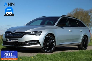 Skoda Superb Combi iV / 218 PK / DSG / Sportline / Black Edition / Virtual Cockpit / Camera / Cruise Control / Trekhaak / 19"!