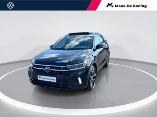 Hoofdafbeelding Volkswagen T-Roc Volkswagen T-Roc 1.5eTsi/150PK R-Line Black Style DSG · Panoramadak · Navigatie · Parkeersensoren · Garantie t/m 01-07-2030 of 100000km