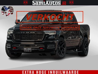Dodge Ram Pick-Up Limited SPORT H.O 540HP 706Nm | Massage + Full Option | De Meest Luxe en Volle in zijn Klasse | Comfortabele Dubbele Cabine met Royale 5 Zitplaatsen | BPM vrij | Nu Leverbaar uit Voorraad | Voorraad Nr 2348 - 5158