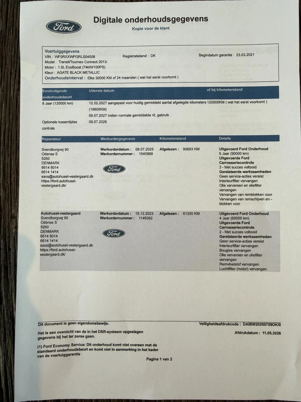 Hoofdafbeelding Ford Transit Connect