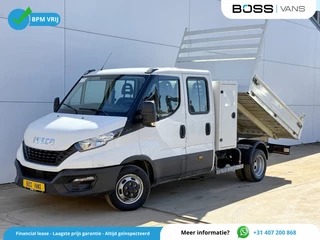 Iveco Daily 35C14 2.3 Kipper Dubbele Cabine Dubbellucht 3,5t Trekhaak 6 Stoelen Airco Cruise Control Benne Tipper