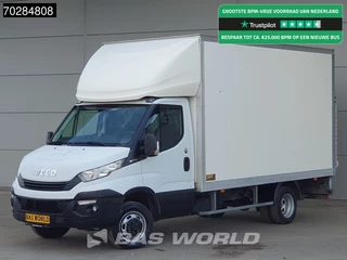 Iveco Daily 35C14 Laadklep Dubbellucht Bakwagen Airco Cruise Euro6 Meubelbak Koffer 21m3 Airco Cruise control