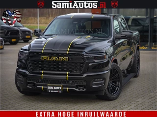 Dodge Ram 1500 Limited Night H.O 540HP 706Nm | Massage + Full Option | De Meest Luxe en Volle Pick-Up in zijn Klasse | Comfortabele Dubbele Cabine met Royale 5 Zitplaatsen | BPM vrij | Nu Leverbaar uit Voorraad | Voorraad Nr 2329 - 5135