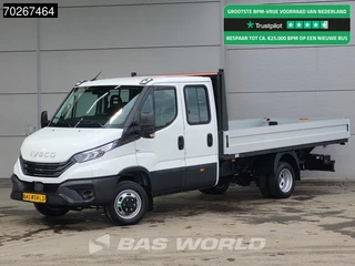 Iveco Daily 35C18 3.0L Open Laadbak 180PK Navi Airco Cruise Camera Parkeersensoren 3,5t Trekgewicht Euro6 Pritsche Pickup Open Box Airco Cruise control