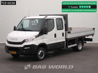 Iveco Daily 35C15 3.0L 150PK Euro6 Dubbellucht Dubbel Cabine Open Laadbak 3,5t Trekhaak Airco Euro6 Pritsche Pickup Open Box Airco Trekhaak