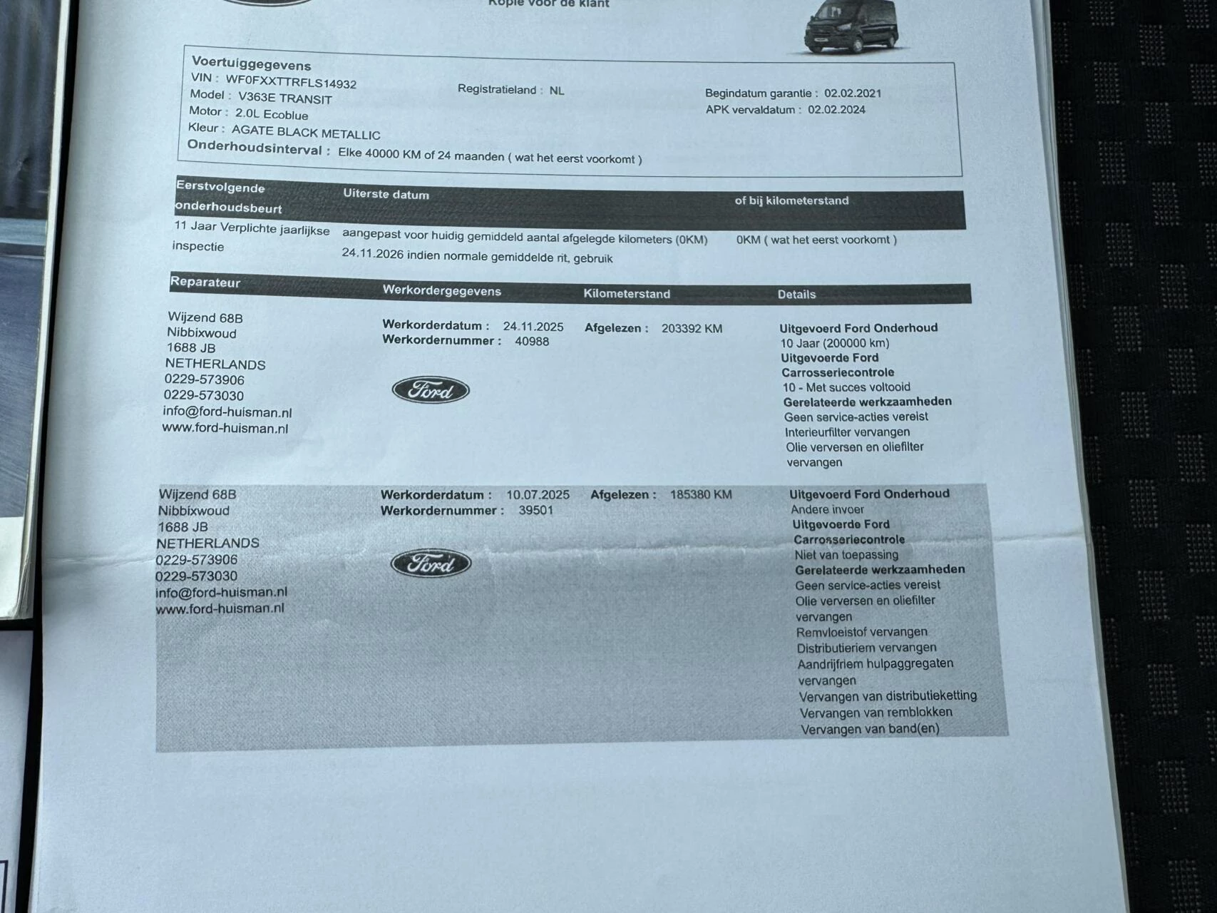 Hoofdafbeelding Ford Transit