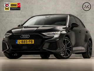 Audi A3 Sportback 30 TFSI S-Line Sport Automaat (2X S-LINE, APPLE CARPLAY, MATRIX LED, GROOT NAVI, SFEERVERLICHTING, PLAT S-LINE SPORTSTUUR, GETINT GLAS, LEDER, LANE ASSIST, KEYLESS, NIEUWSTAAT)