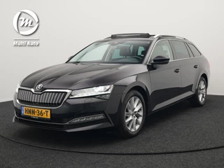 Škoda Superb Combi 1.4 TSI iV Edition Plug In Hybrid 218pk PHEV | Panodak | Lederen Sportstoelen Memory & Ventilatie | Adaptive Cruise | Crystal LED | 360 Camera | Navigatie | Apple Carplay | Virtual | DAB | Sfeerverlichting |
