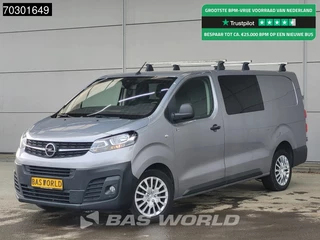 Opel Vivaro 145PK Automaat L3H1 Dubbel Cabine Trekhaak Navi Airco Cruise Camera Parkeersensoren Imperiaal Euro6 DC Doka Mixto L3 Long Airco Trekhaak Cruise control