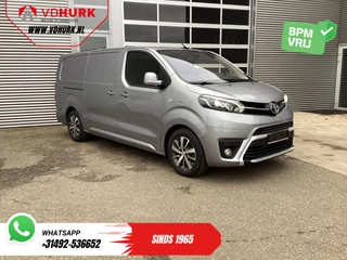 Toyota ProAce Electric Worker 75 kWh 330km WLTP L3 Snellader/ Xenon/ 2x Schuifdeur/ Head-Up/ Standkachel/ Stoelverw./ Carplay/ Climate/ Camera/ LMV