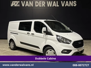 Ford Transit Custom 2.0 TDCI 131pk Automaat L2H1 Dubbele Cabine Euro6 Airco | 6-Zits | Camera | Navigatie | Apple Carplay | LED Cruisecontrol, Android Auto, Trekhaak, Stoelverwarming, Verwarmde voorruit, Parkeersensoren