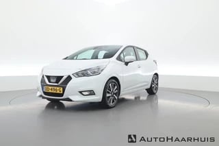 Nissan Micra 1.0 | Navi by App | 16'' | Afn. Trekhaak | Mistlampen | Licht/Regensensor