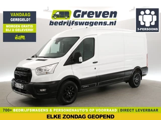 Ford Transit 350 2.0 TDCI L3H2 | 170PK | Airco | Camera | 3 Persoons | Carplay | Cruise | Parkeersens. | Trekhaak