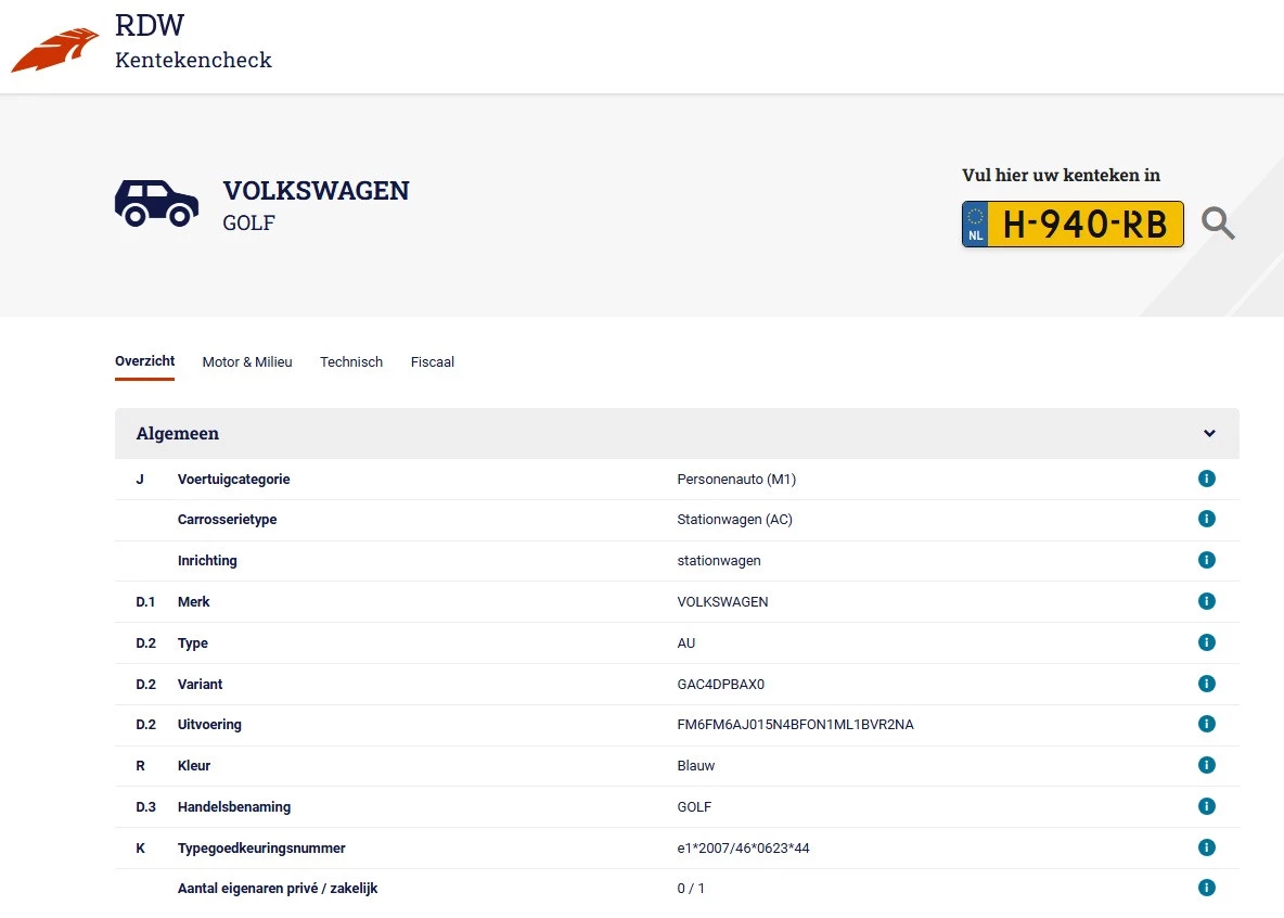Hoofdafbeelding Volkswagen Golf