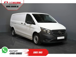 Mercedes-Benz Vito 114 CDI Aut. 9G L3 XL RWD BPM VRIJ! Cruise/ PDC/ Airco/ Sidebars