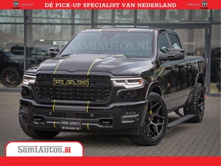 Dodge Ram 1500 Limited Night High Output 540HP 706Nm | Massage + Full Option | De Meest Luxe en Volle Pick-Up in zijn Klasse | Comfortabele Dubbele Cabine met Royale 5 Zitplaatsen | BPM vrij | Nu Leverbaar uit Voorraad | Voorraad Nr 2384 - 5408