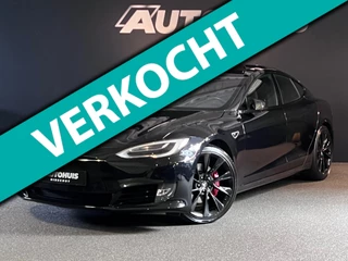 Hoofdafbeelding Tesla Model S Tesla Model S 75 Pano/ Luchtvering/ Stuurverwarming/ Stoelverwarming achter / Alcantara/ Camera/ 21"