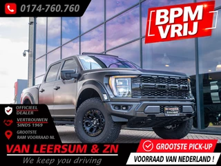 Ford F-150 USA 3.5 V6 Ecoboost SuperCrew Raptor | Matzwarte wrap | Pano | B&O | 360 camera