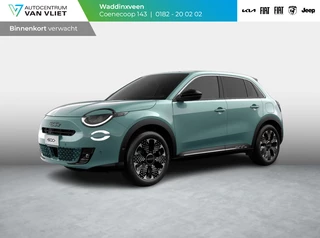 Fiat 600e La Prima 54 kWh | Clima | Adapt. Cruise | Camera | BSM | 18" | Stoelverwarming | Apple Carplay | Elektr. A-Klep