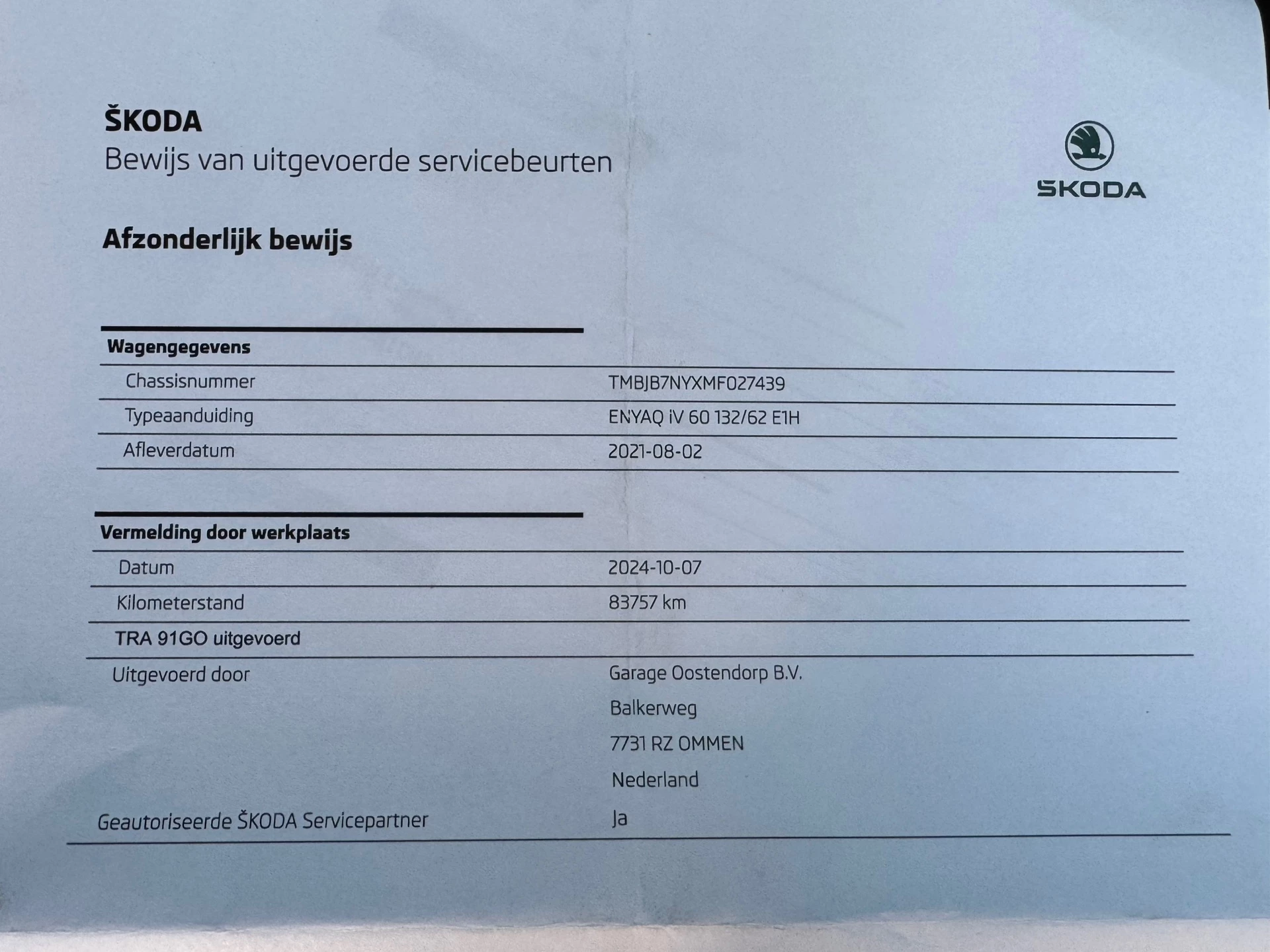 Hoofdafbeelding Škoda Enyaq iV