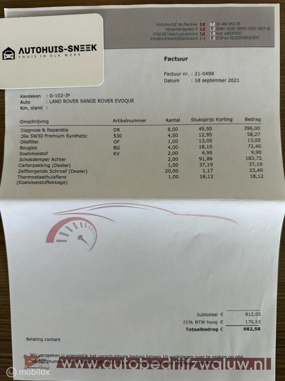 Hoofdafbeelding Land Rover Range Rover Evoque