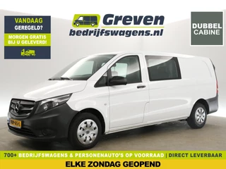 Mercedes-Benz Vito 111 CDI Extra Lang | Dubbele Cabine | 5 Persoons | Airco Camera Cruise Trekhaak Navigatie PDC