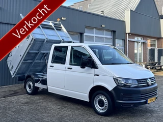 Volkswagen Transporter 2.0 TDI Pick up Kipper Open laadbak Airco 6-Persoons Telefoonverbinding Hoge schotten 1e eigenaar Dealer onderhouden Kieper P-up Doka Pritsche