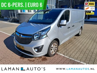 Opel Vivaro 1.6 CDTI 125pk L2H1 DC 6-pers. Innovation Executive | Dubbele Cabine Euro 6 CarPlay ECC Navi 2x Schuifdeur Metallic 17" LMV Camera Cruise Trekhaak Lengte 2 | Voorschoten