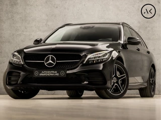 Mercedes-Benz C-Klasse Estate 300 e AMG Pack 320Pk Automaat (PANORAMADAK, APPLE CARPLAY, SFEERVERLICHTING, CAMERA, LEDER/ALCANTARA, SPORTSTOELEN, GETINT GLAS, ELEK ACHTERKLEP, CRUISE, NIEUWSTAAT)
