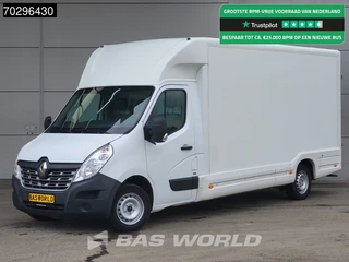 Renault Master 145PK 456cm Bakwagen Achterdeuren Airco Cruise Euro6 Meubelbak Koffer Airco Cruise control