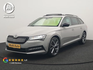 Škoda Superb Combi 1.4 TSI iV Sportline Business PHEV 218pk Dealer O.H. | Trekhaak Af Fabriek | Panodak | Adaptive Cruise | Camera | Alcantara Sportstoelen Verwarmd | Sfeerverlichting | Keyless | Stuur Verwarmd | Blis | Plug In Hybrid |