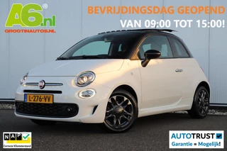 Fiat 500 1.0 Hybrid Hey Google Schuifdak 15 inch LMV Half Leder Carplay Navigatie Airco Cruise Control