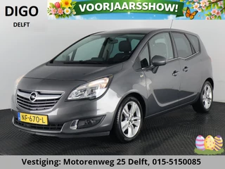 Opel Meriva 1.4 COSMO TURBO AUTOMAAT . STOEL & STUUR VERWARMING . FULL MAP NAV . PARKEERSENSOREN ACHTER . CRUISE CONTROL