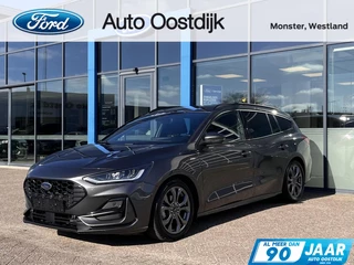 Ford Focus 1.0 EcoBoost Hybrid ST Line 155PK Automaat Winterpack Adaptieve Cruise Navi Climate Carplay Camera Privacy Glass Blind-Spot Parkeersensoren *1500KG Trekgewicht*