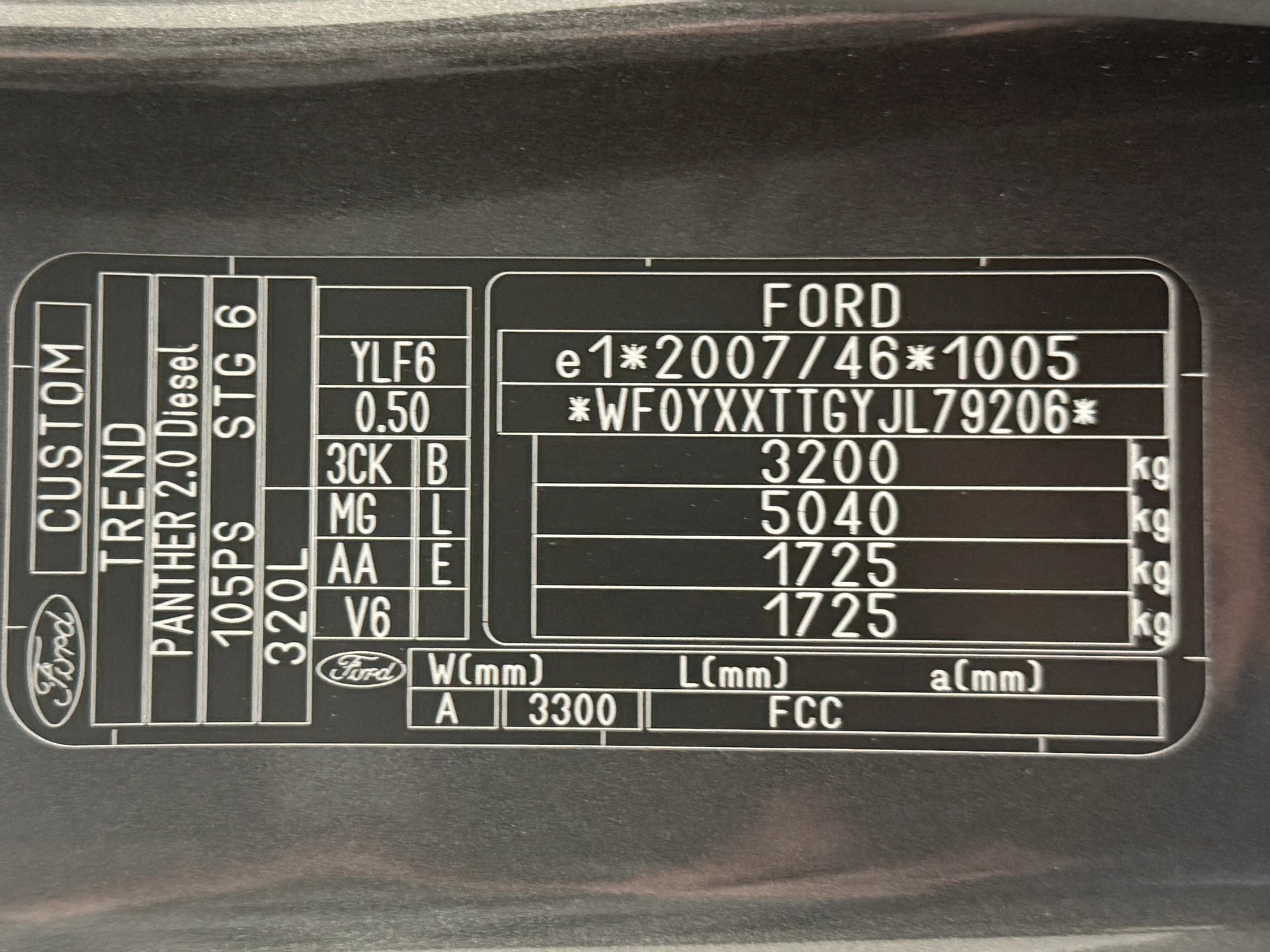 Hoofdafbeelding Ford Transit Custom