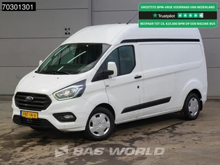 Ford Transit 130pk Automaat L2H2 Sortimo inrichting Hoog Dak Xenon LED Airco Cruise Parkeersensoren Werkplaatsinrichting Euro6 L2 Airco Cruise control