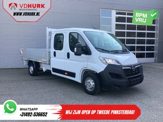 Opel Movano 2.2 140 pk DC Dubbel Cabine Open Laadbak/ 7 Pers./ 2.5t Trekverm./ Cruise/ Airco/ 288x215x35/ Pick up