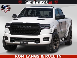 Dodge Ram Pick-Up Limited Night High Output 540HP 706Nm | Massage + Full Option | De Meest Luxe en Volle in zijn Klasse | Comfortabele Dubbele Cabine met Royale 5 Zitplaatsen | BPM vrij | Nu Leverbaar uit Voorraad | Voorraad Nr 2351 - 7478