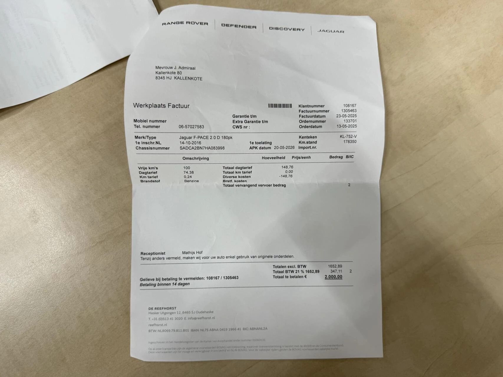 Hoofdafbeelding Jaguar F-PACE