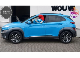 Hyundai Kona 1.6 HYBRID Premium Automaat Schuif-Kanteldak Stoelverstelling | Leder | HUD | Navigatie 10.25 inch