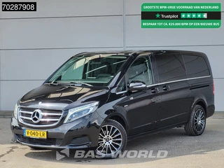 Mercedes V-Klasse 200 Dubbel Cabine 2 x Schuifdeur Leder LED L2H1 Trekhaak Navi Airco Camera Cruise Automaat Euro6 DC Doka Mixto L2 4m3 Airco Trekhaak Cruise control