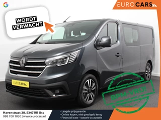 Renault Trafic 2.0 Blue dCi 150 Automaat L2H1 Adv. Dubbel Cabine Navigatie Airco Lichtmetalen velgen Betimmering Trekhaak Camera Parkeer sensoren Dab