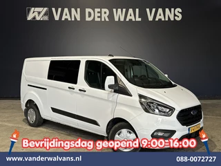 Ford Transit Custom 2.0 TDCI 130pk L2H1 Dubbele Cabine Euro6 Airco | 6-Zits | Xenon | Camera | Navigatie | Apple Carplay | LED Android Auto, Cruisecontrol, Stoelverwarming, Verwarmde voorruit, Parkeersensoren
